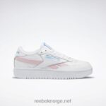 ftwr hvit/rosa glød/strålende aqua 2X42N267 Reebok club c dobbel hevn damesko