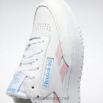 ftwr hvit/rosa glød/strålende aqua 2X42N267 Reebok club c dobbel hevn damesko - Bilde 6