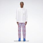hvit 2X42N379 Reebok pyer moss drapert button-down skjorte