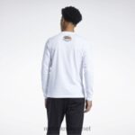 hvit 2X42N611 Reebok street fighter langermet t-skjorte - Bilde 4