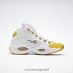 hvit/gul tråd/ultra fiolett 2X42N30 Reebok spørsmål midt basketball sko - Bilde 2