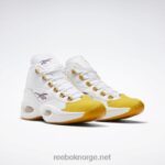 hvit/gul tråd/ultra fiolett 2X42N30 Reebok spørsmål midt basketball sko - Bilde 3