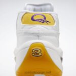 hvit/gul tråd/ultra fiolett 2X42N30 Reebok spørsmål midt basketball sko - Bilde 7