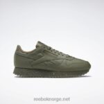 jegergrønn/ren grå 3/armygrønn 2X42N238 Reebok klassiske ripple-sko i skinn