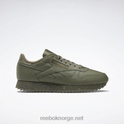 jegergrønn/ren grå 3/armygrønn 2X42N238 Reebok klassiske ripple-sko i skinn