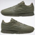 jegergrønn/ren grå 3/armygrønn 2X42N238 Reebok klassiske ripple-sko i skinn - Bilde 9