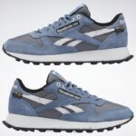 kaldgrå 6/blå skifer/kjerne sort 2X42N39 Reebok klassiske skinnsko - Bilde 3