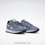kaldgrå 6/blå skifer/kjerne sort 2X42N39 Reebok klassiske skinnsko - Bilde 5