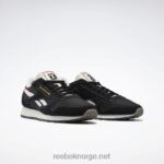 kjerne sort/ftwr hvit/vektorrød 2X42N530 Reebok klassiske skinnsko - Bilde 3