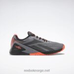 kjerne sort/ren grå 5/oransje flare 2X42N1044 Reebok nano x1 treningssko for menn