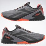 kjerne sort/ren grå 5/oransje flare 2X42N1044 Reebok nano x1 treningssko for menn - Bilde 4