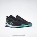 kjerne sort/ren grå 8/klassisk blågrønn 2X42N1128 Reebok nanoflex tr 2.0 treningssko for menn - Bilde 3