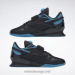 kjerne sort/strålende aqua 2X42N1080 Reebok legacy lifter iii vektløftersko for menn - Bilde 9