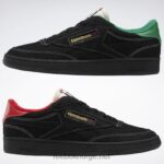 kjerne svart/kritt/glengrønn 2X42N323 Reebok club c hevnsko - Bilde 9