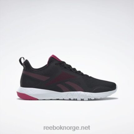 kjernesvart/rødbrun/forfølgelsesrosa 2X42N919 Reebok flexagon force 3 wide d treningssko for kvinner