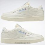 kritt/alabaster/essensiell blå 2X42N16 Reebok club c 85 vintage sko - Bilde 9
