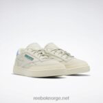 kritt/alabaster/glengrønn 2X42N326 Reebok club c 85 sko - Bilde 3
