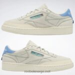 kritt/alabaster/glengrønn 2X42N326 Reebok club c 85 sko - Bilde 9