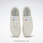 kritt/alabaster/himmelblå 2X42N8 Reebok club c 85 vintage damesko - Bilde 6