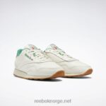 kritt/glengrønn/alabast 2X42N591 Reebok klassiske skinn pluss sko - Bilde 3