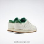 kritt/glengrønn/alabast 2X42N591 Reebok klassiske skinn pluss sko - Bilde 4