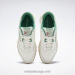 kritt/glengrønn/alabast 2X42N591 Reebok klassiske skinn pluss sko - Bilde 6