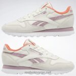 kritt/infundert lilla/ftwr hvit 2X42N81 Reebok klassiske damesko i skinn - Bilde 3