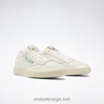 kritt/papirhvit/glengrønn 2X42N11 Reebok club c 85 vintage sko - Bilde 4