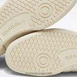 kritt/papirhvit/glengrønn 2X42N11 Reebok club c 85 vintage sko - Bilde 7