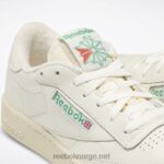 kritt/papirhvit/glengrønn 2X42N11 Reebok club c 85 vintage sko - Bilde 9