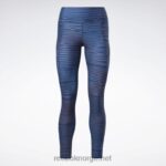 kvinner batikk blå 2X42N960 Reebok løpende leggings - Bilde 6
