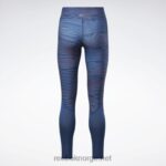 kvinner batikk blå 2X42N960 Reebok løpende leggings - Bilde 7