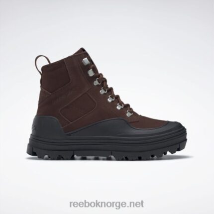kvinner børste brun/kjernesort 2X42N226 Reebok danielle guizio club c cleated mid-sko