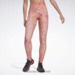 kvinner canyon koraller 2X42N629 Reebok studio lux hr 2.0 moderne safari-tights