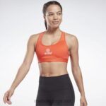 kvinner dynamisk rød 2X42N870 Reebok les mills lux racer sports-bh med middels støtte