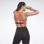 kvinner dynamisk rød 2X42N870 Reebok les mills lux racer sports-bh med middels støtte - Bilde 4