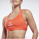 kvinner dynamisk rød 2X42N870 Reebok les mills lux racer sports-bh med middels støtte - Bilde 5