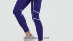 kvinner fet lilla 2X42N430 Reebok lux fargeblokk-tights med høy midje - Bilde 2