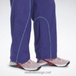kvinner fet lilla 2X42N448 Reebok les mills vevde bukser - Bilde 5