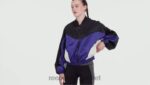 kvinner fet lilla 2X42N646 Reebok vindjakke i teknisk stil - Bilde 2