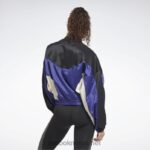 kvinner fet lilla 2X42N646 Reebok vindjakke i teknisk stil - Bilde 4