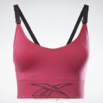 kvinner forfølge rosa 2X42N890 Reebok amme sports bh - Bilde 6