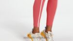kvinner halvoransje bluss 2X42N347 Reebok lux fargeblokk-tights med høy midje - Bilde 2