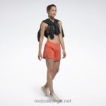 kvinner halvoransje bluss 2X42N554 Reebok løpeshorts - Bilde 2