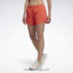 kvinner halvoransje bluss 2X42N554 Reebok løpeshorts