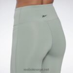 kvinner harmoni grønn 2X42N233 Reebok lux tights med høy midje - Bilde 5