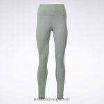 kvinner harmoni grønn 2X42N233 Reebok lux tights med høy midje - Bilde 6