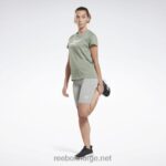 kvinner harmoni grønn 2X42N512 Reebok treningsnødvendige vektorgrafikk-t-skjorter - Bilde 2