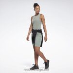 kvinner harmoni grønn 2X42N535 Reebok utbrent tanktopp - Bilde 2