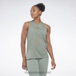 kvinner harmoni grønn 2X42N535 Reebok utbrent tanktopp